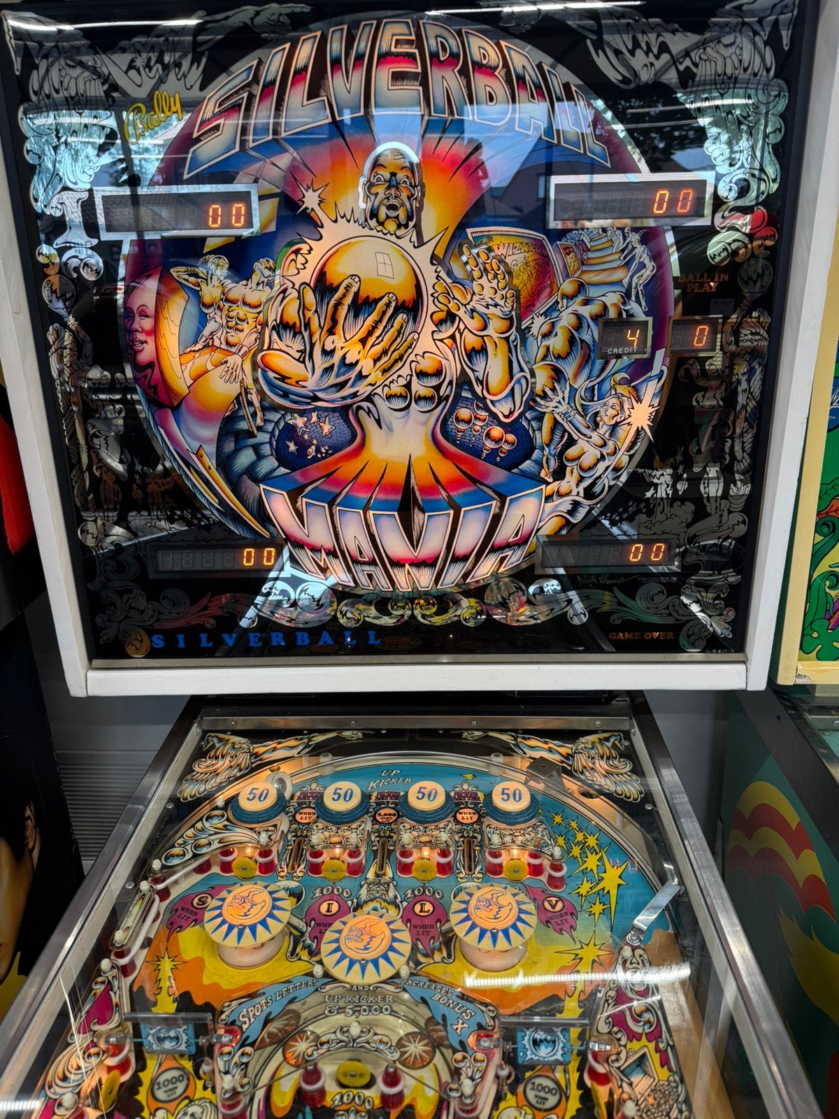 Flipperkast Silverball mania, Ophalen, Gebruikt, Elektronisch, Bally