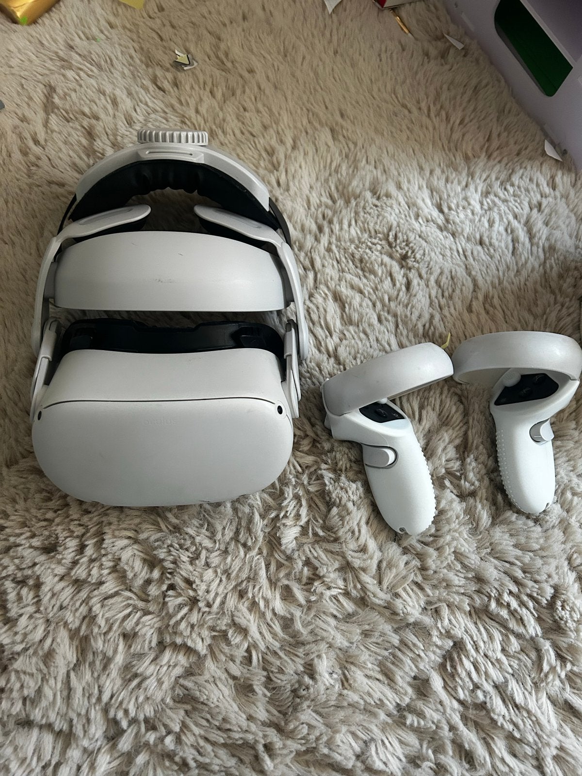 Oculus Meta Quest 2 VR-bril met controllers, Ophalen of Verzenden, Zo goed als nieuw, VR-bril, Overige platformen