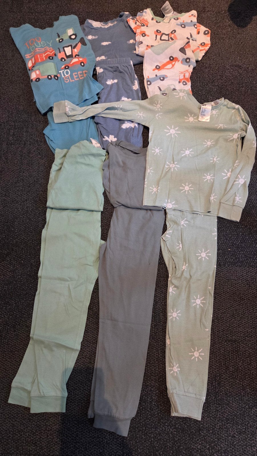 Pyama lang 122 128 6x, Nacht- of Onderkleding, Gebruikt, H&M, Ophalen of Verzenden