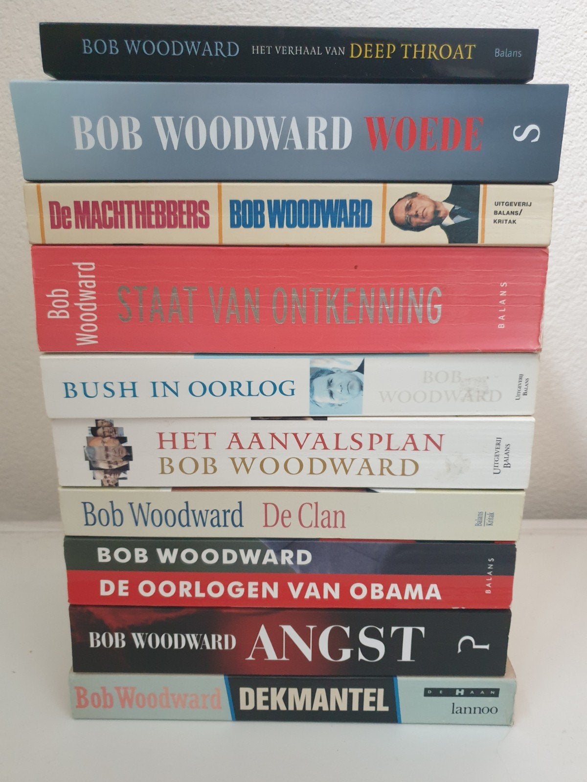 Bob Woodward Boeken Collectie - 10 Politieke Thrillers, Boeken, Ophalen of Verzenden, Gelezen, Bob Woodward