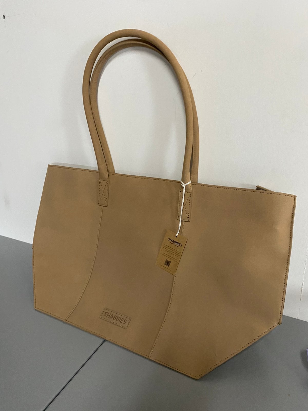 Shabbies Amsterdam Leren Shopper - Nieuw met kaartje, Sieraden, Tassen en Uiterlijk, Tassen | Damestassen, Ophalen of Verzenden