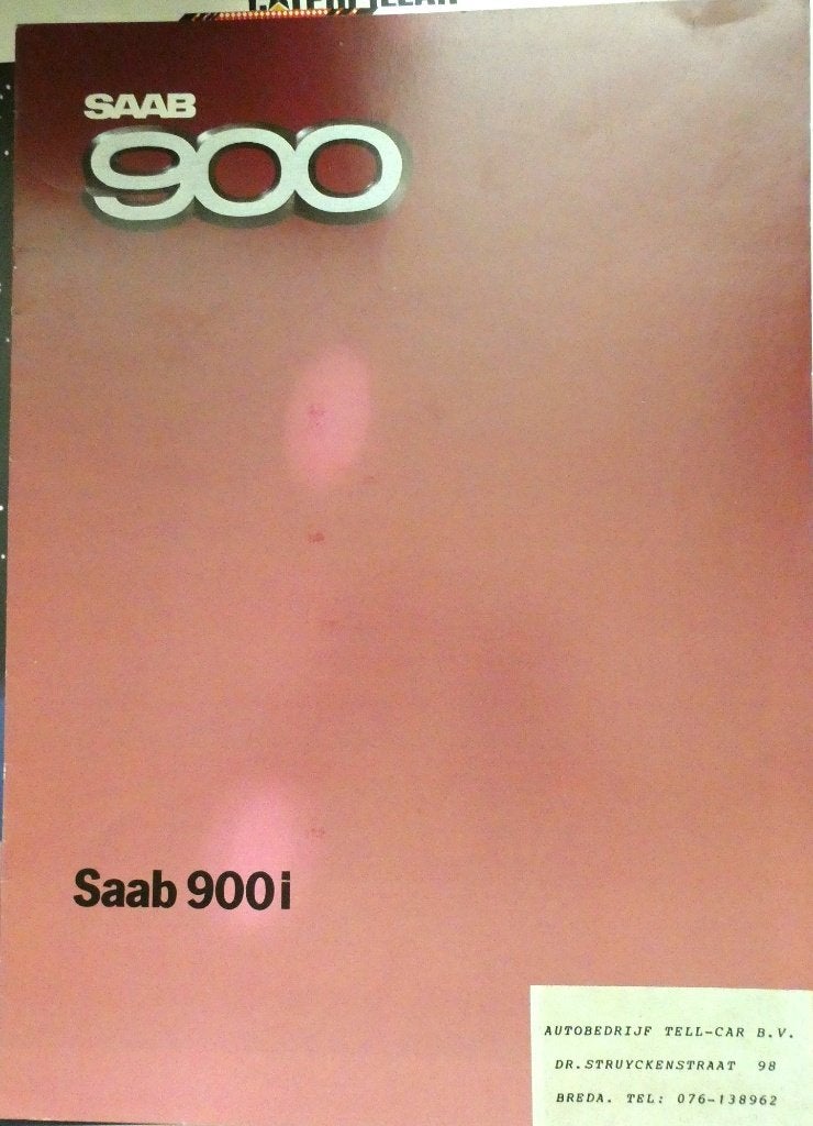 Folder Saab 900i 1984, Verzenden, Gelezen, Overige merken