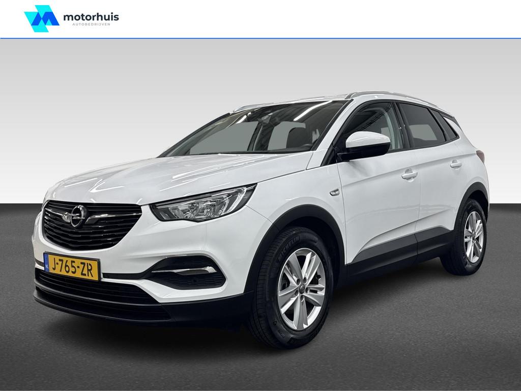 Opel Grandland X 1.2 TURBO 130PK BUSINESS NAVI ECC CAMERA TR, Auto's, Voorwielaandrijving, Gebruikt, 1199 cc, Wit
