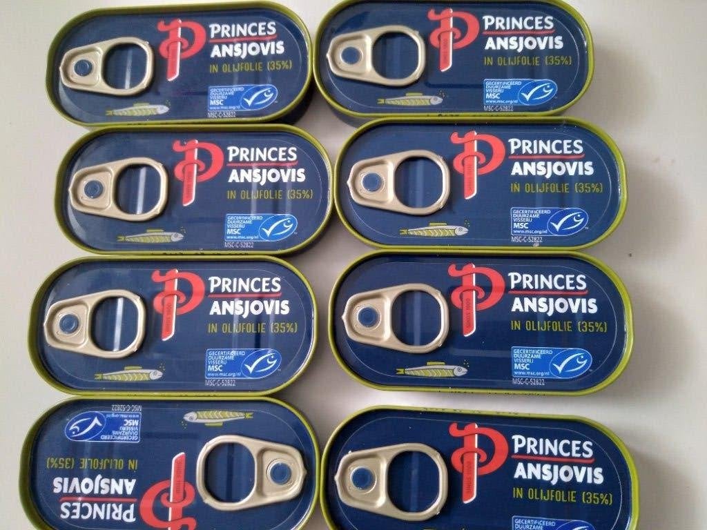 50 blikken Princess anjovis in olijfolie, Diversen, Levensmiddelen, Ophalen of Verzenden