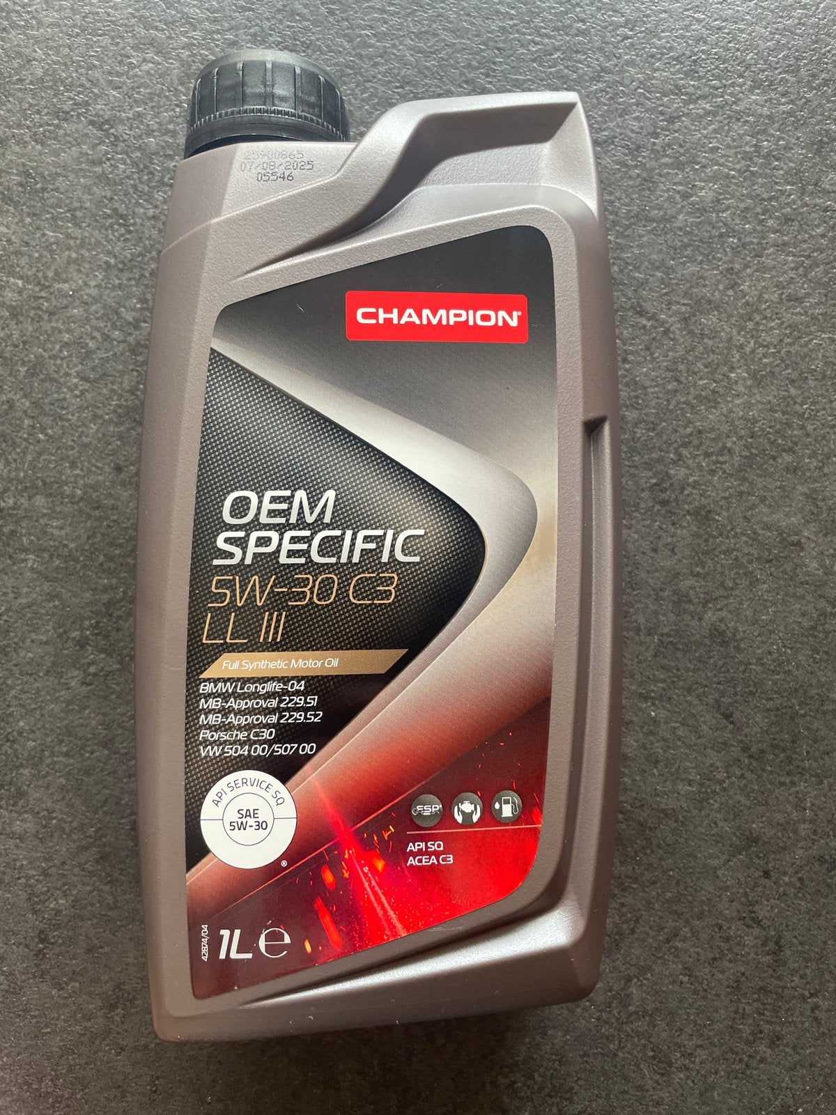 Champion OEM Specific 5W-30 C3 LL III Motorolie - 1 Liter, Ophalen, Nieuw, BMW