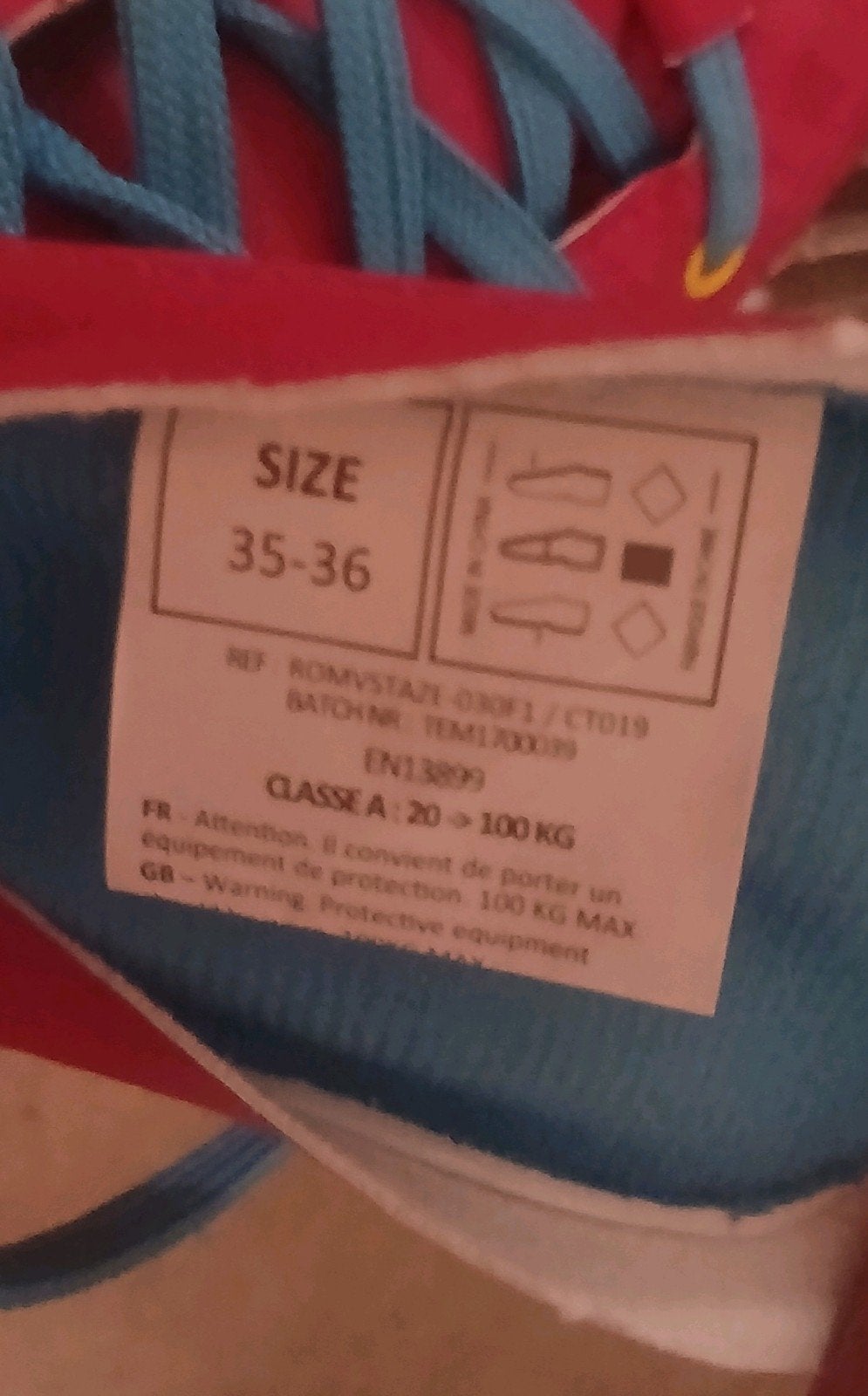 Verstelbare Kinderskates Maat 35-36 - Rood/Blauw, Ophalen, Verstelbaar, Gebruikt, Kinderen