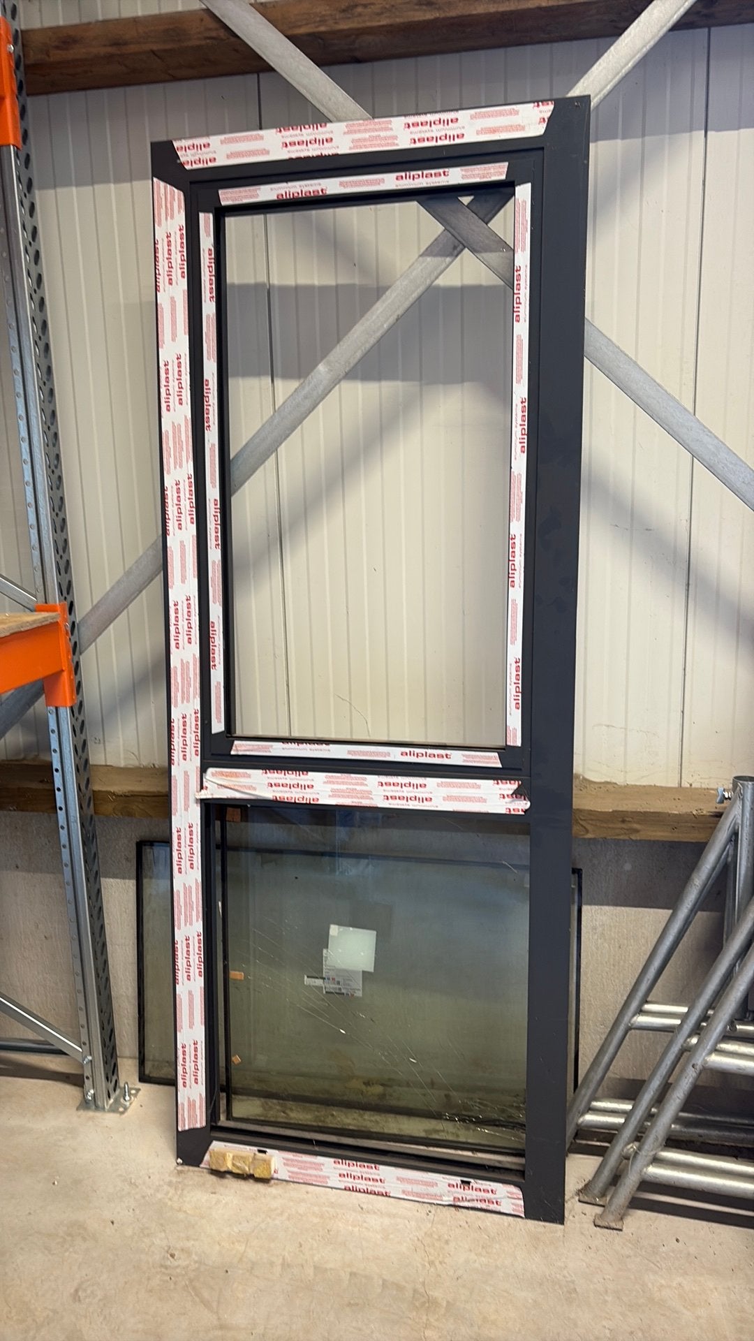 Aluminium kozijn met bovenste draairaam 2345 x925, Raamkozijn, 225 cm of meer, Ophalen, 75 tot 150 cm