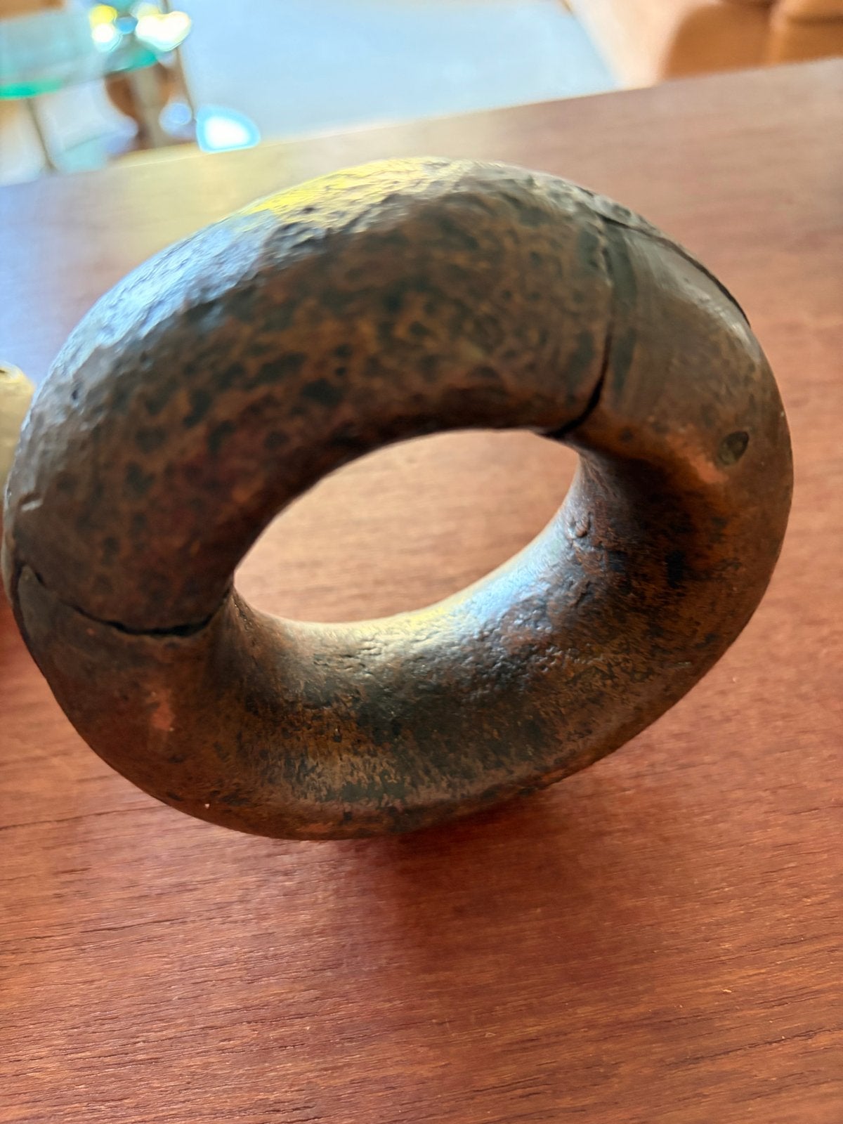 Historische Afrikaanse Manilla Koperen Armband, Antiek en Kunst, Ophalen of Verzenden