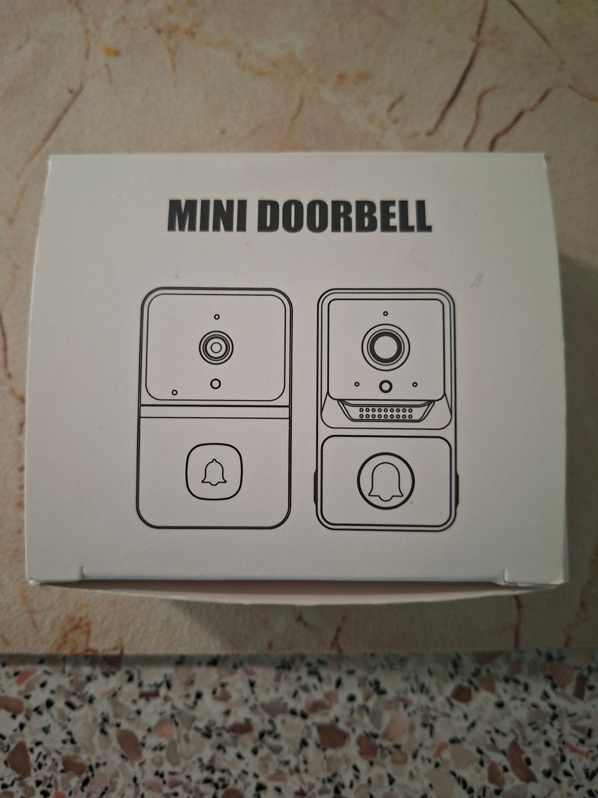 Mini Draadloze Deurbel met Camera en Nachtzicht, Ophalen of Verzenden, Bewegingsdetectiesensor, Zo goed als nieuw, Draadloos