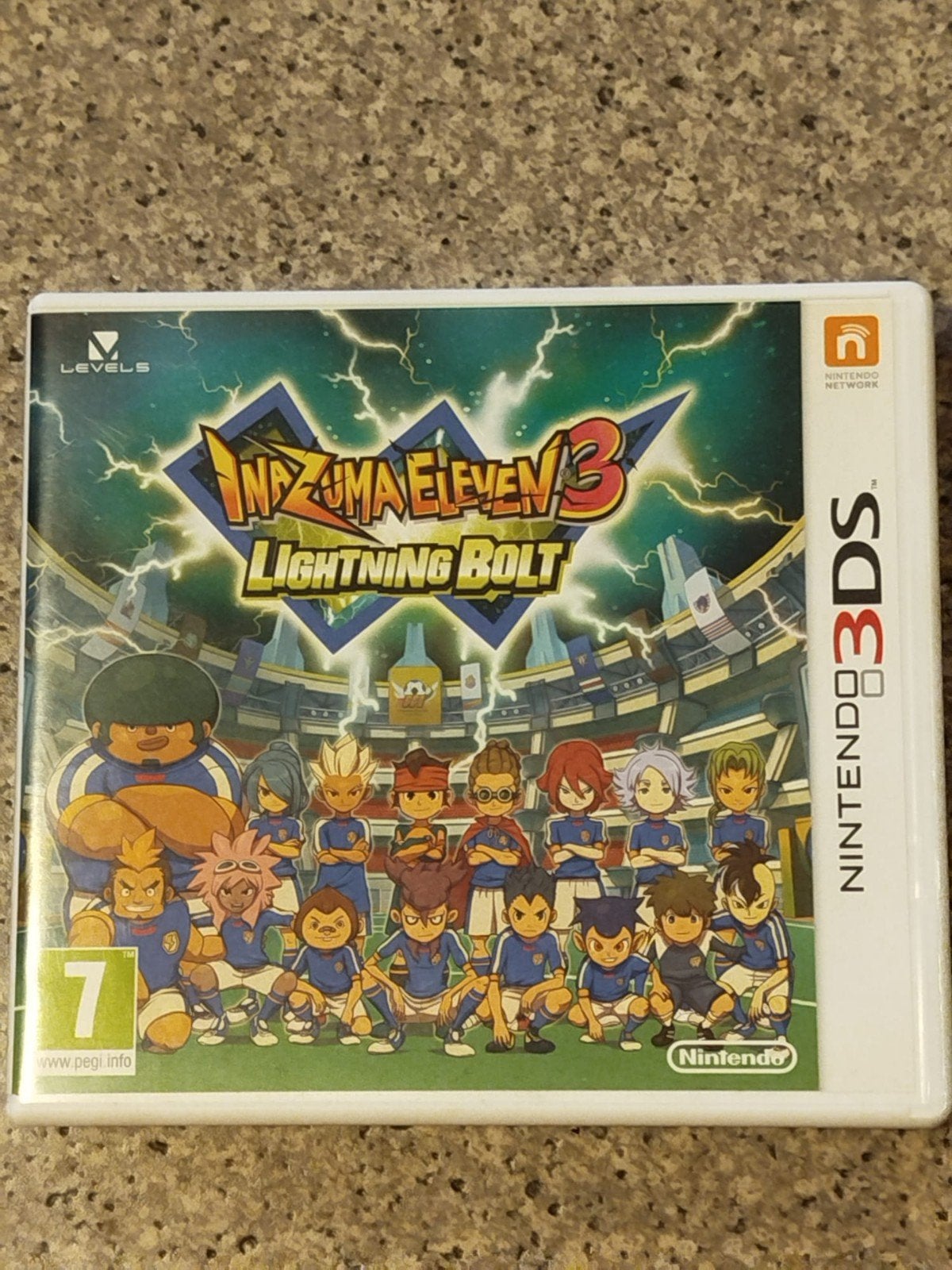 Inazuma Eleven 3: Lightning Bolt - Nintendo 3DS, Gebruikt, 1 speler, Ophalen of Verzenden, Role Playing Game (Rpg)