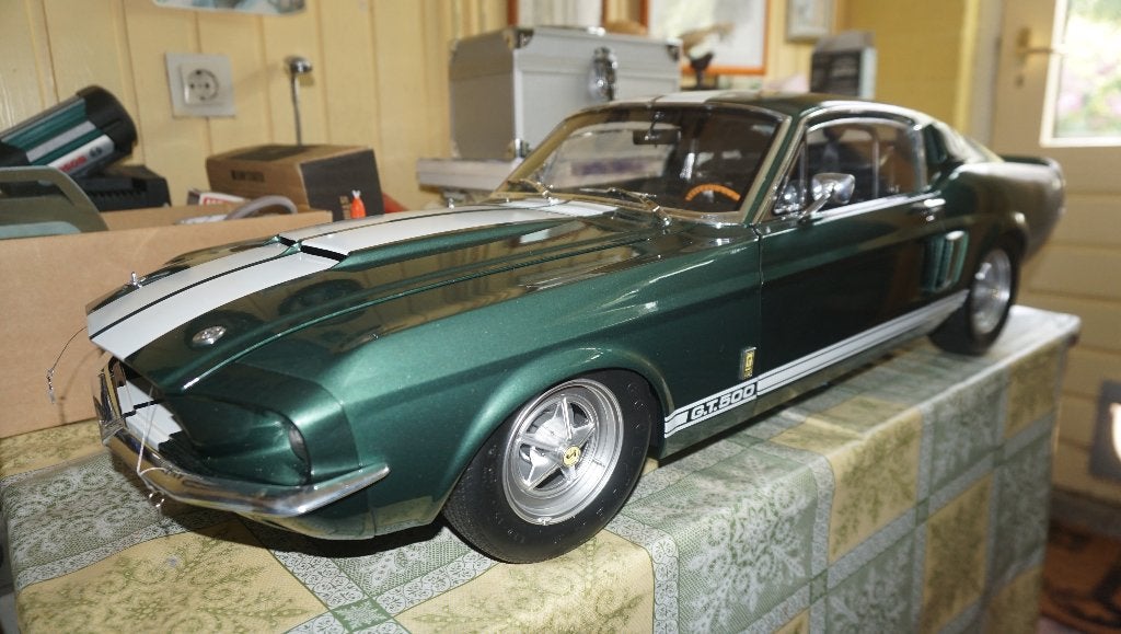 Ford mustang 1:6 Altaya Ford Mustang Shelby GT500 1967, Ophalen, Zo goed als nieuw, 1:5 t/m 1:8, Auto