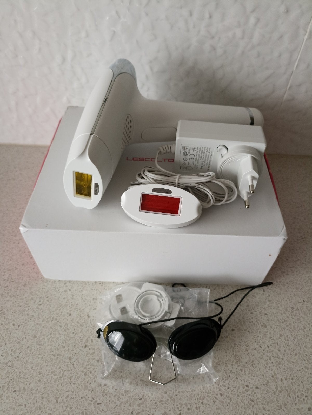 LESCOL TON IPL Laser Ontharingsapparaat - Zo goed als nieuw, Ophalen of Verzenden, Zo goed als nieuw, Scheren en Epileren