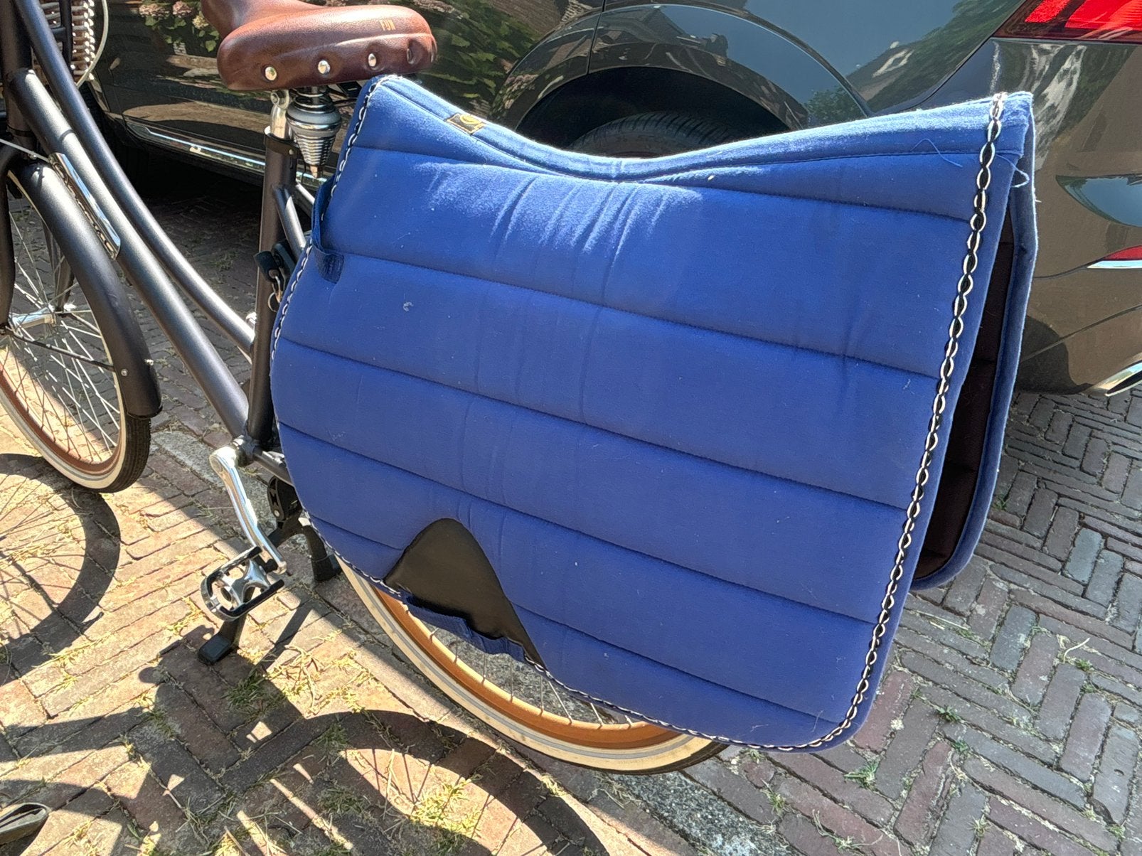 Blauwe zadeldek van het merk BR zo goed als nieuw, Dieren en Toebehoren, Ophalen, Zo goed als nieuw