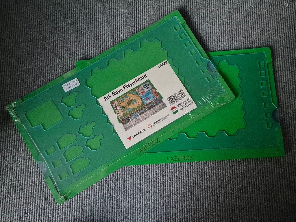 2 Ark Nova playerboards Laserox, Hobby en Vrije tijd, Een of twee spelers, Ophalen of Verzenden, Nieuw