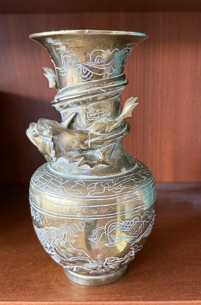 Chinees brons vaas, Ophalen