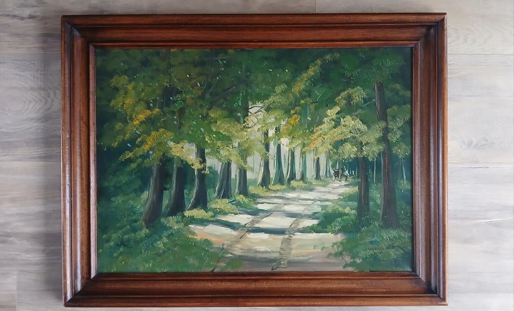 Schilderij # Jan Kelderman - Bosgezicht, Antiek en Kunst, Ophalen