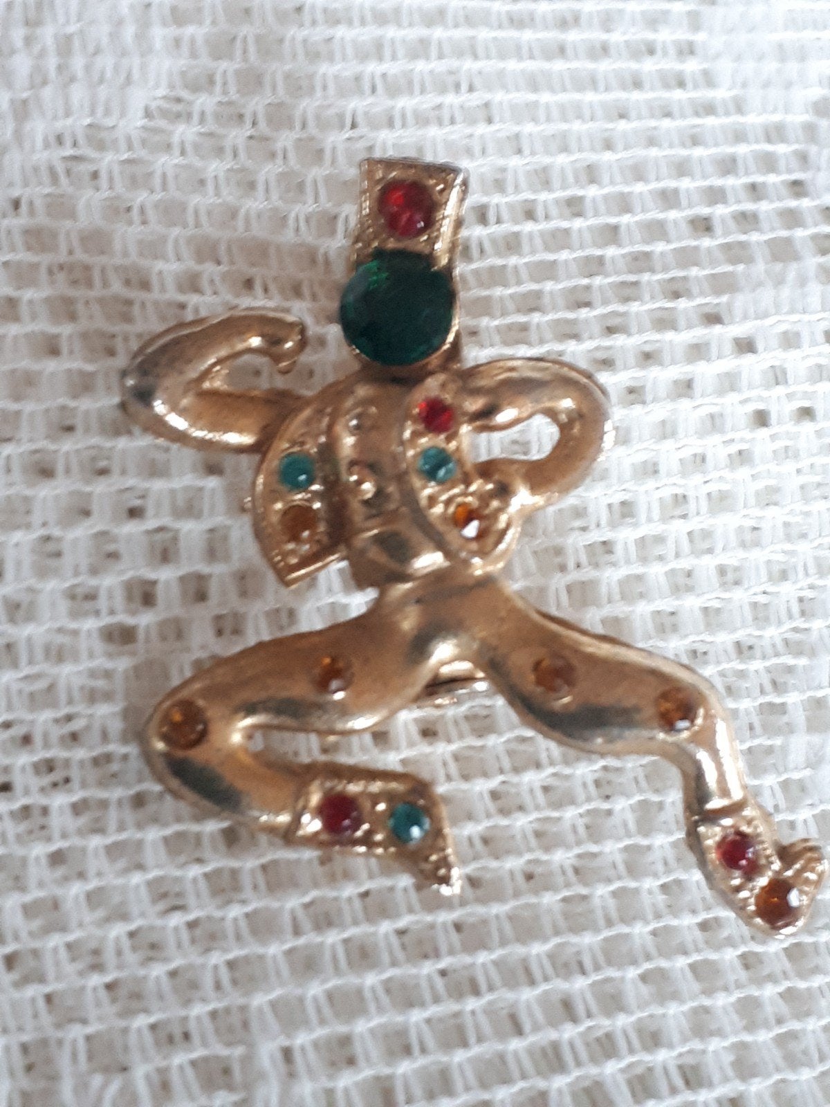 Potmetal Jaren '30-'40 Broche, Danser., Ophalen of Verzenden, Overige materialen, Broche