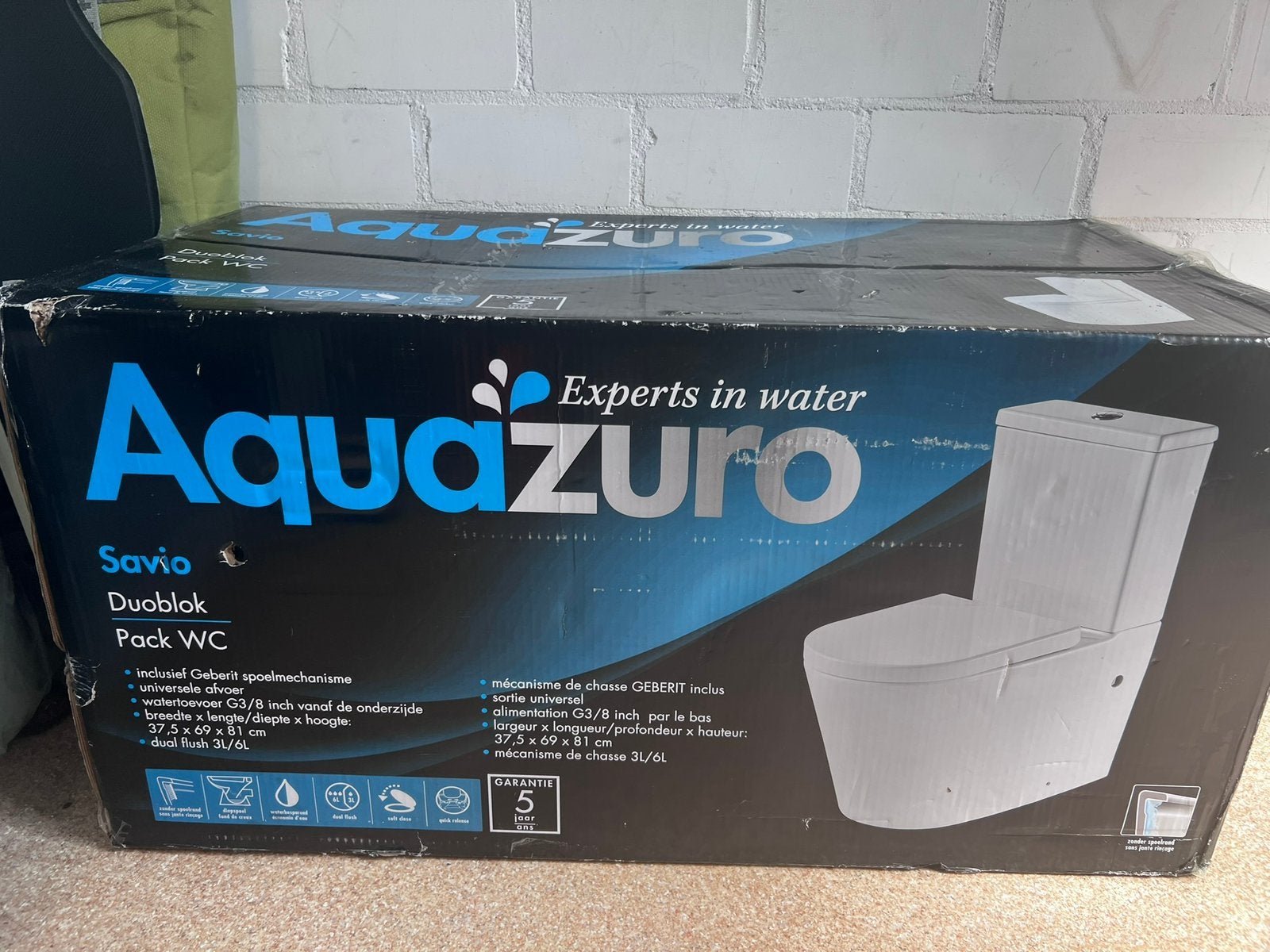 Toliet duoblok, Huis en Inrichting, Ophalen, Overige typen, Nieuw, 50 tot 100 cm
