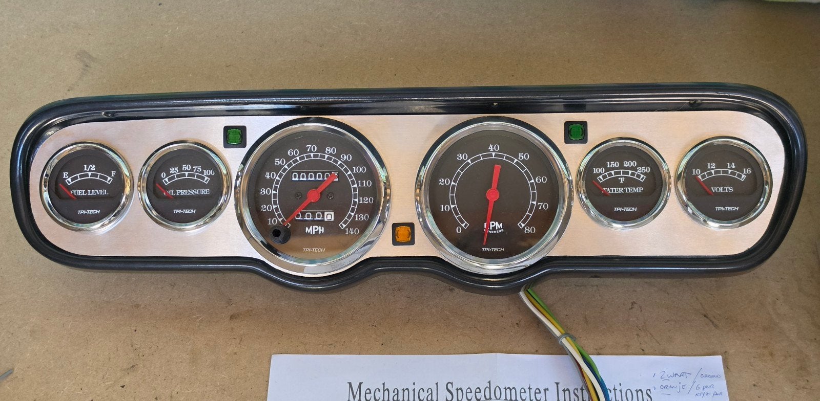 TPI TECH INSTRUMENTS 1965/66 Mustang dashboard compleet., Ophalen of Verzenden, Nieuw, Ford