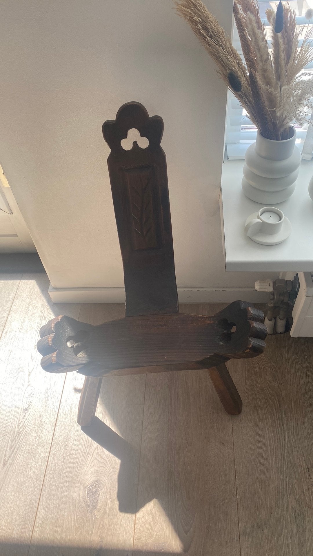 Spoans Met de hand vervaardigd bijzettafeltje, Ophalen of Verzenden, Rond, Minder dan 55 cm, 45 tot 60 cm