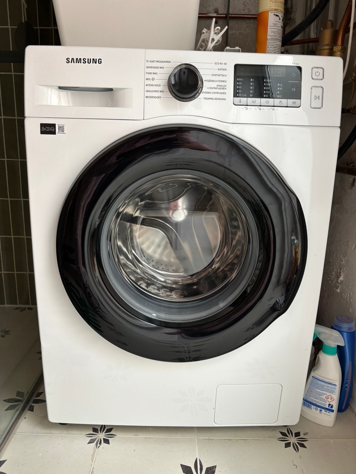 Wasmachine Samsung EcoBubbel, Witgoed en Apparatuur, Ophalen, 1200 tot 1600 toeren, Energieklasse A of zuiniger, 8 tot 10 kg