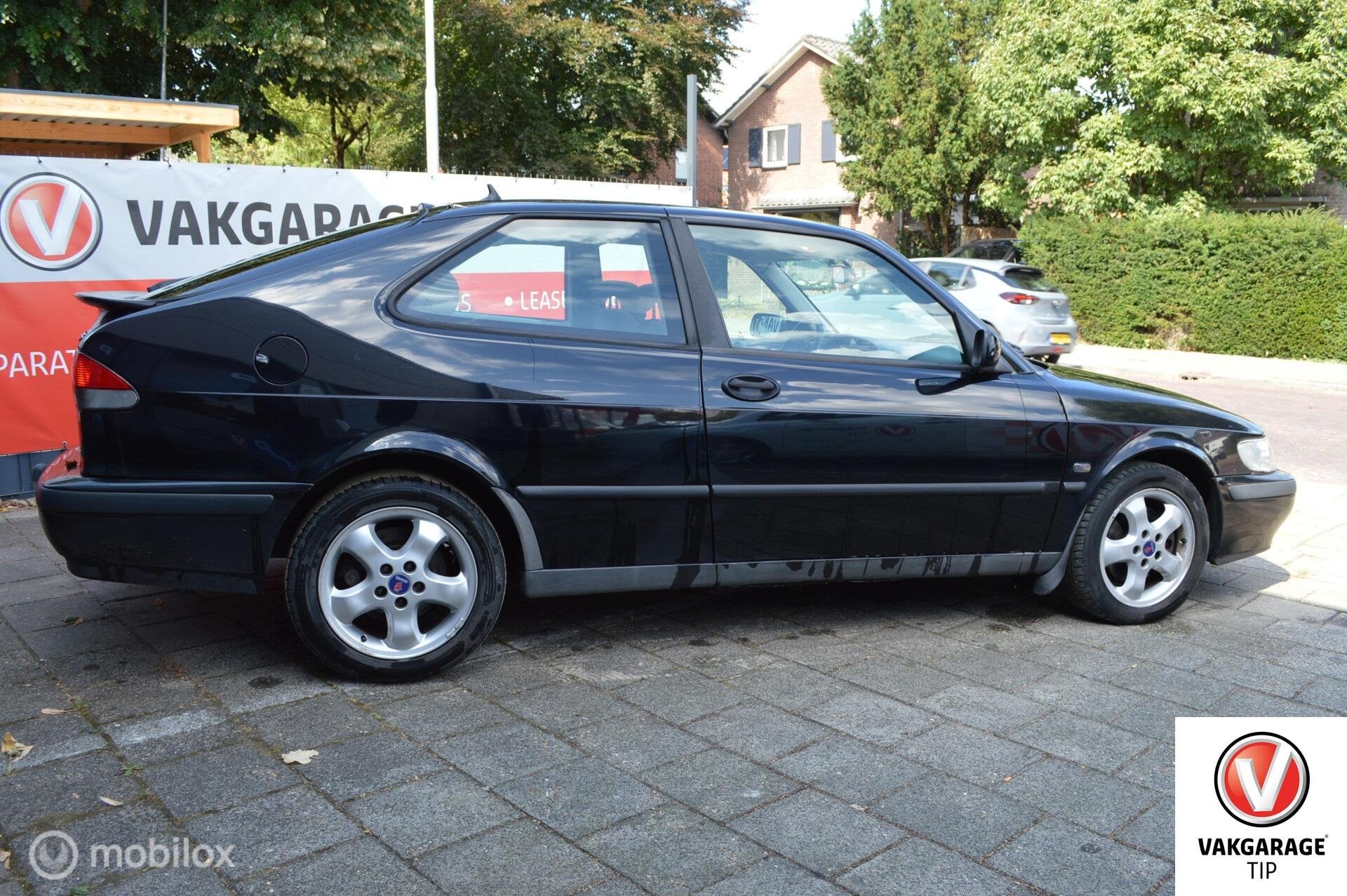 Saab 9-3 Coupé 2.0T, Auto's, Voorwielaandrijving, Zwart, Bedrijf, Handgeschakeld