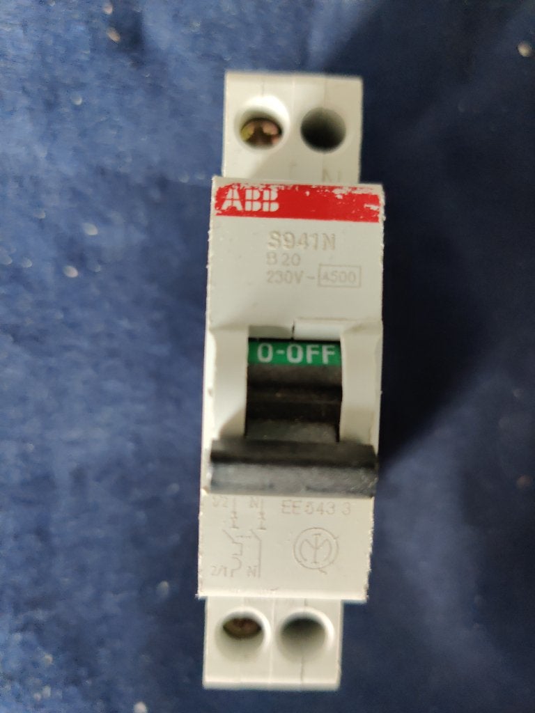 ABB Installatieautomaat B20 S941N 2CSS255101R0205, Ophalen of Verzenden, Nieuw