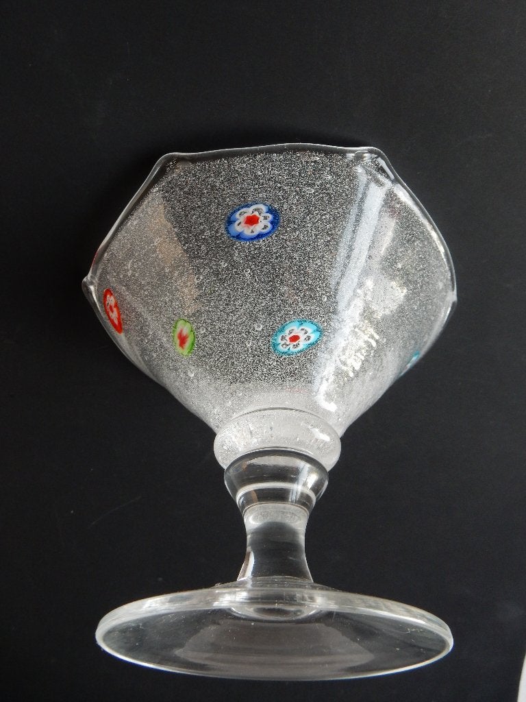 Crate & Barrel Zazz Millefiori glas, Antiek en Kunst, Ophalen of Verzenden