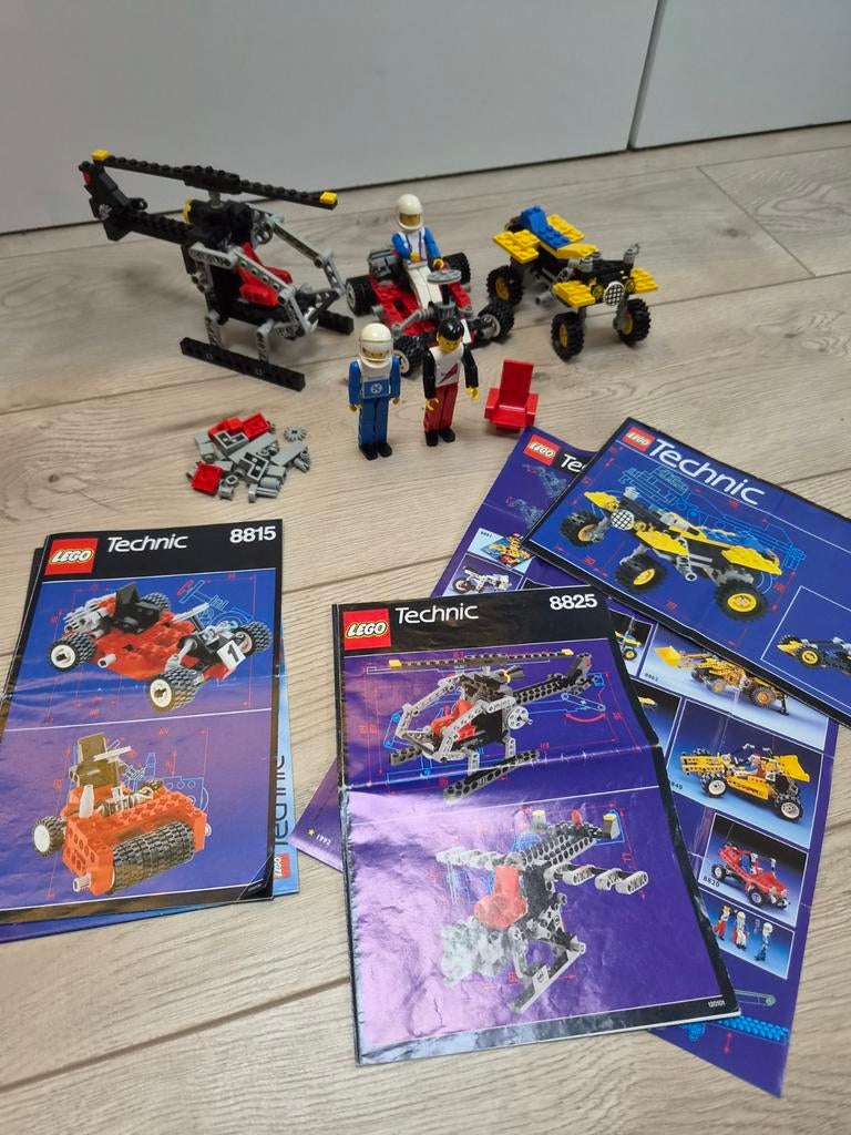 Vintage LEGO Technic sets 8815, 8825, 8826 en 8712, Kinderen en Baby's, Speelgoed | Duplo en Lego, Gebruikt, Lego, Ophalen of Verzenden