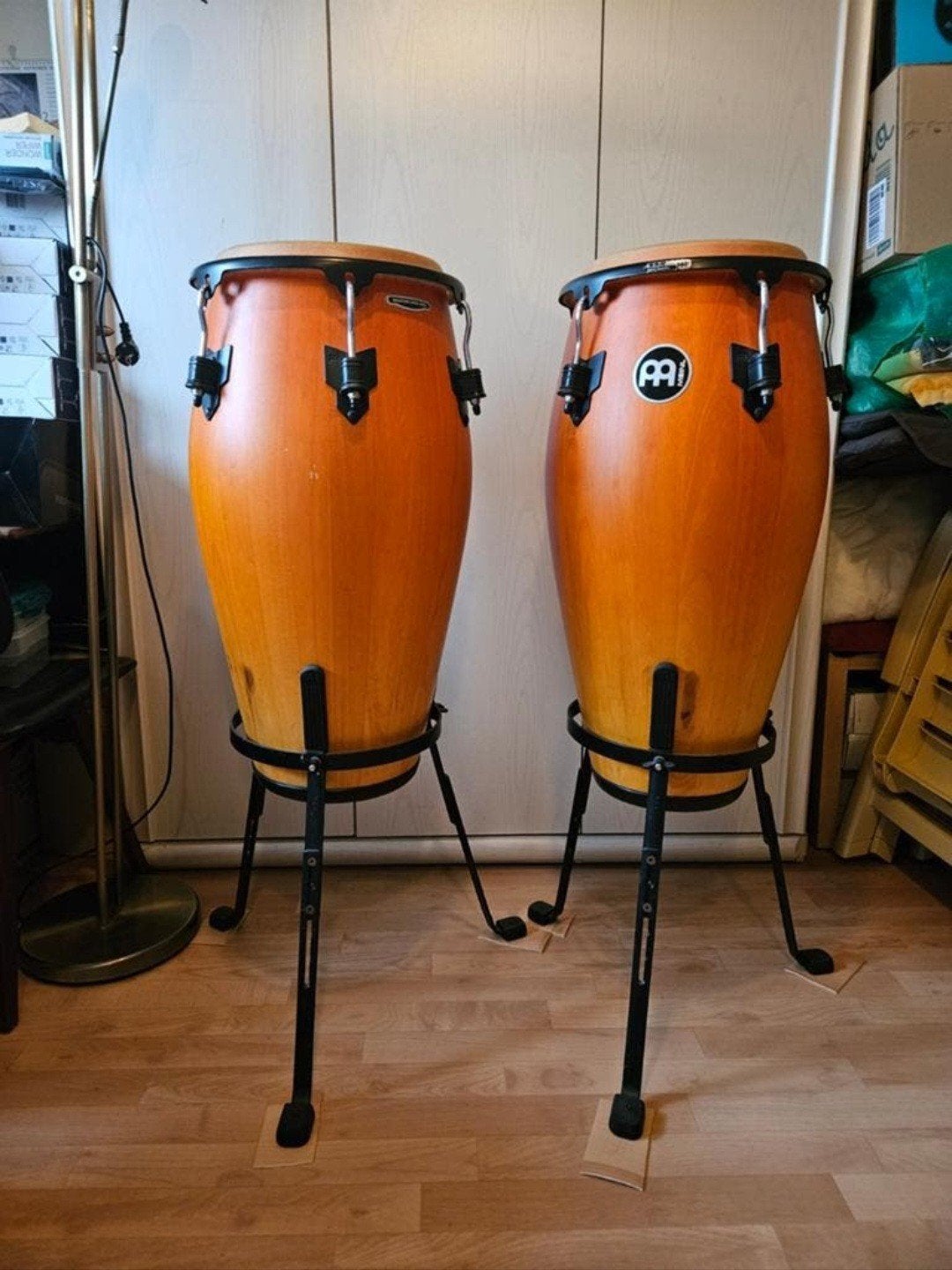 Prachtige Conga Set met Standaarden - Zo goed als nieuw, Ophalen