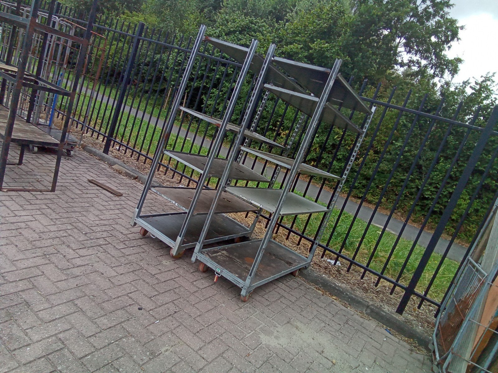 Deensekar veiling wagen bloemenkar slelling opslag, 100 liter of meer, Ophalen, Gebruikt, Transportkar