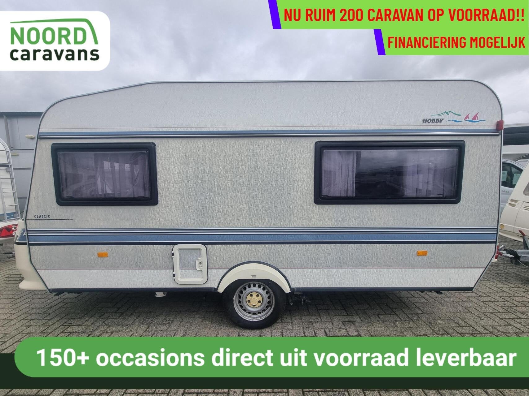 Hobby Classic 440 MOVER + VOORTENT + LUIFEL + DINETTE, Bedrijf, 750 - 1000 kg, 6 tot 7 meter, Tot en met 4