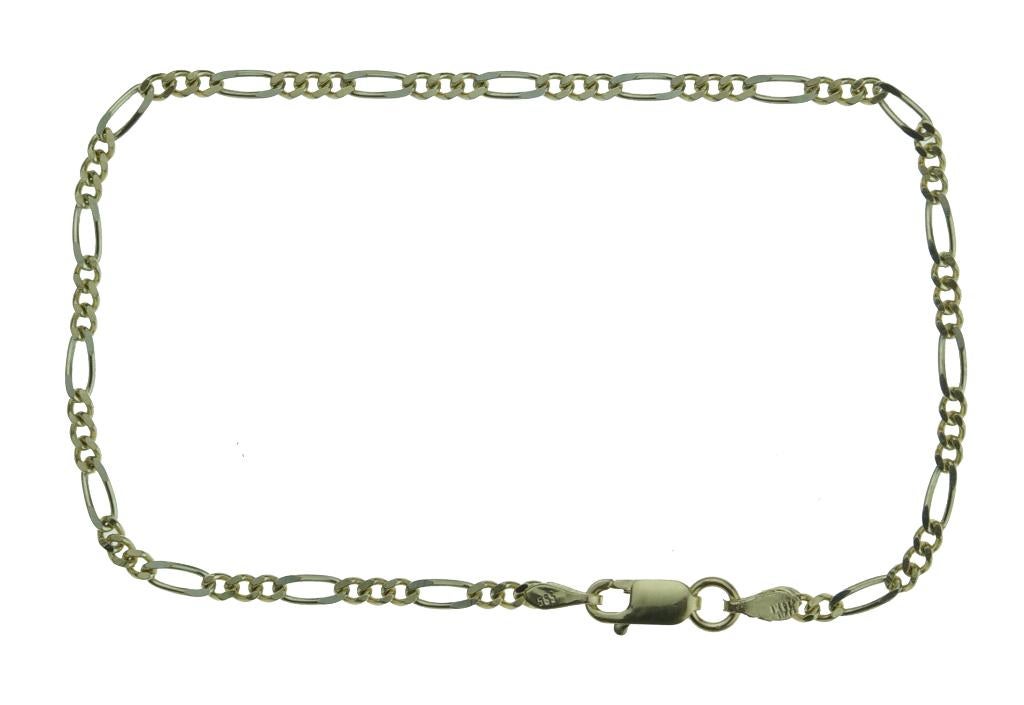 Figaro 14 karaats gouden dames armband gourmet fraai, Voordeelsieraden, Verzenden, Zo goed als nieuw, Met edelsteen