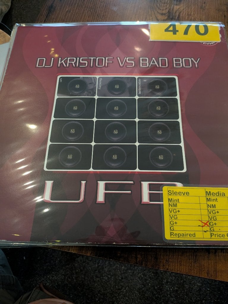 DJ Kristof vs Bad Boy - UFB (470), Gebruikt, Hardcore, Beschermende buitenhoes, Ophalen of Verzenden