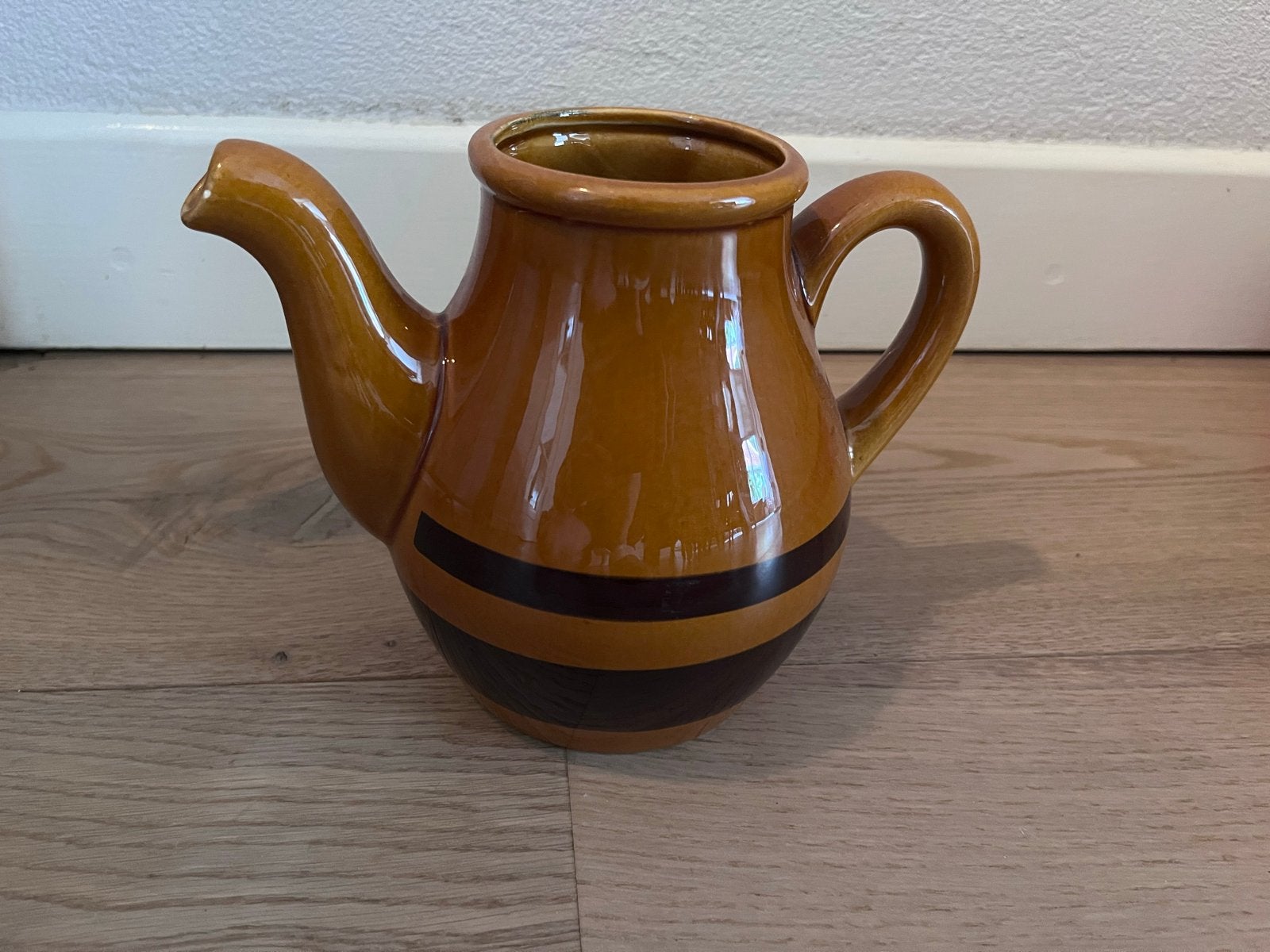 Vintage Gien France aardewerken theepot/kan, Ophalen of Verzenden