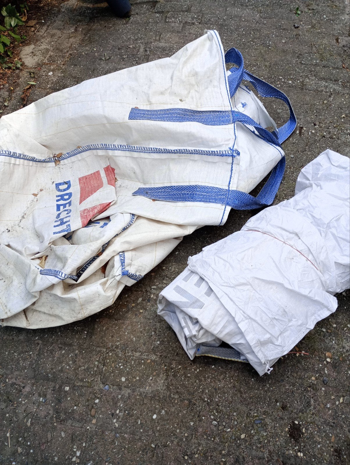 vier big bags, Ophalen