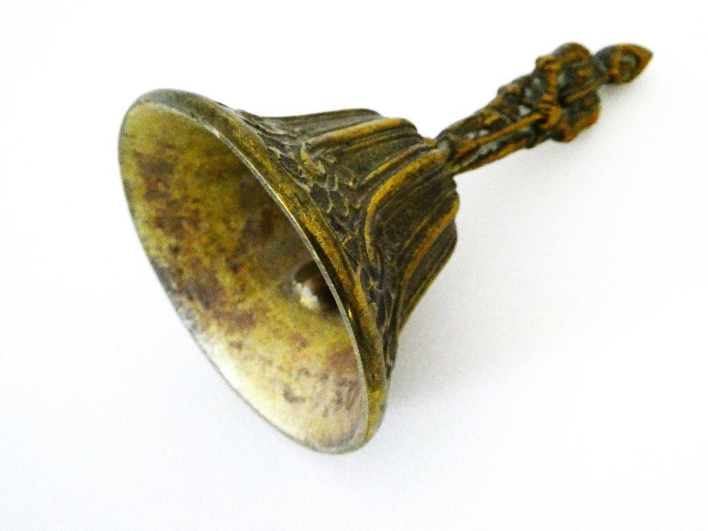 Tafelbel / handbel vorm middeleeuwse ridder in harnas, Antiek en Kunst, Ophalen of Verzenden