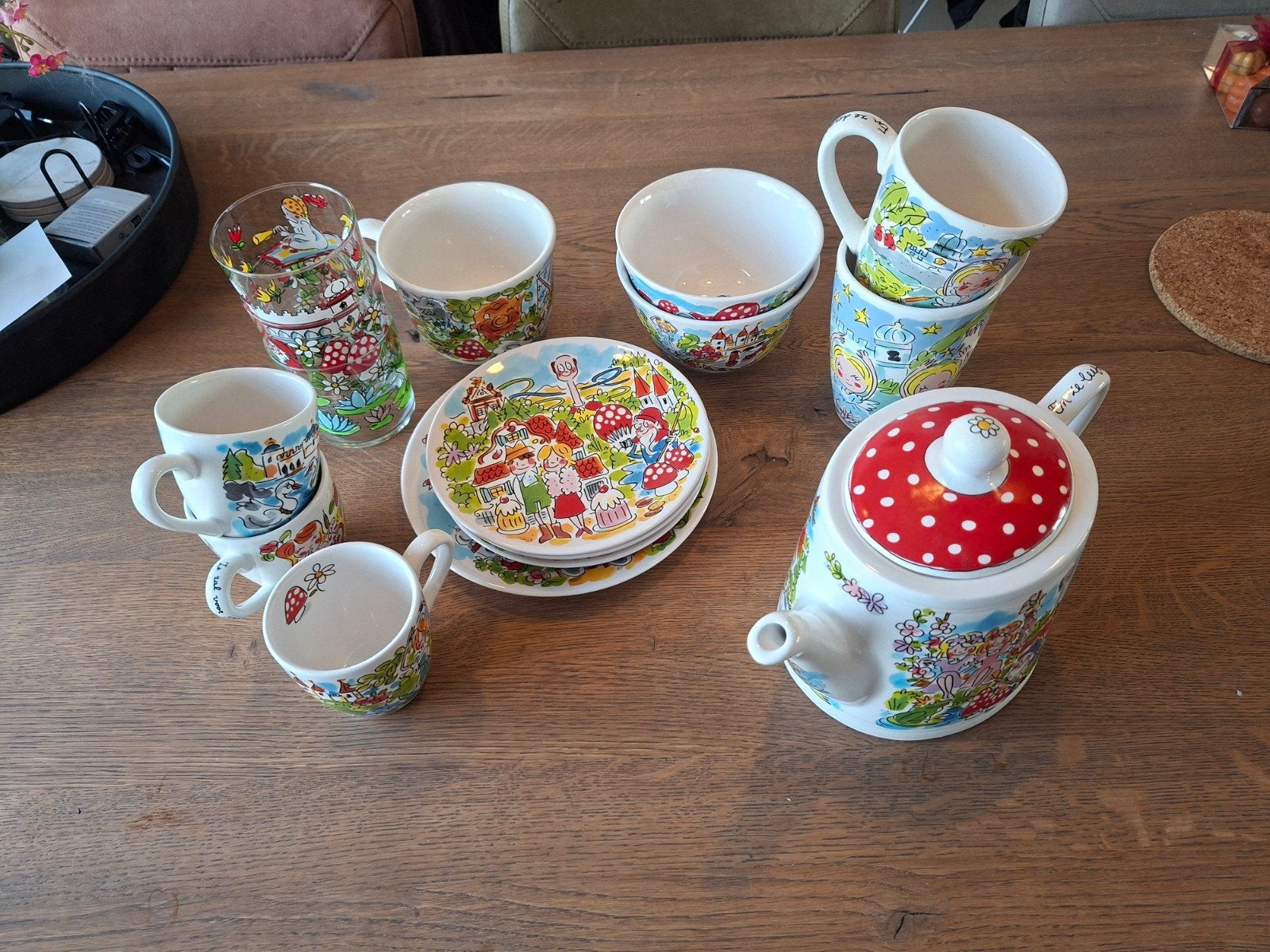 Efteling servies van Blond Amsterdam, Verzamelen, Ophalen, Zo goed als nieuw, Gebruiksvoorwerp