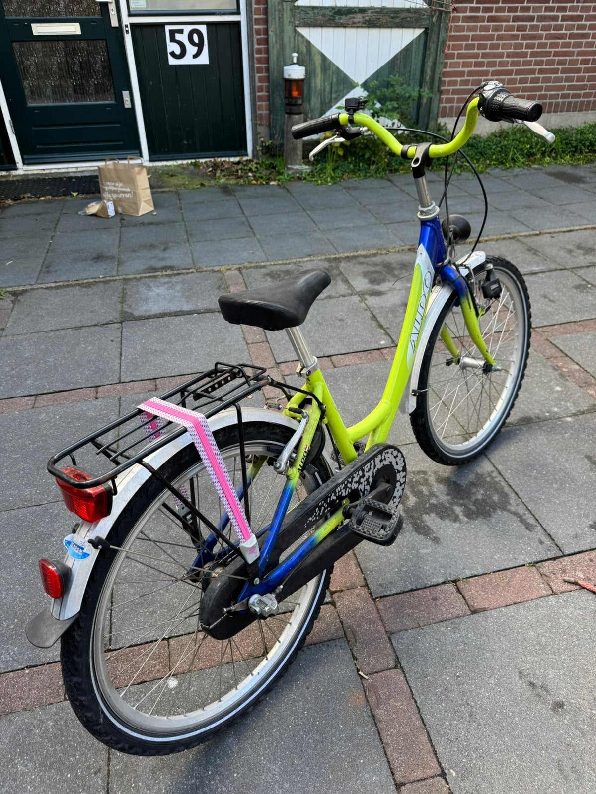 Aldo kinderfiets, Ophalen, Gebruikt