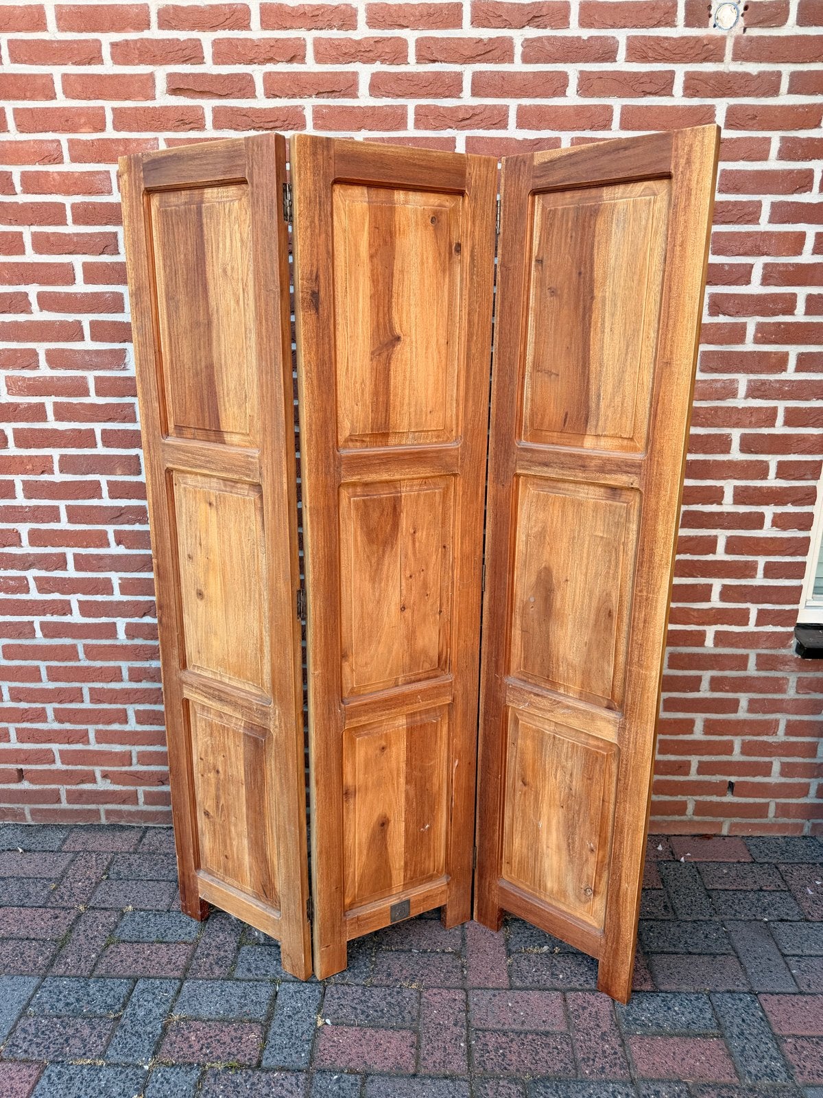 Houten kamerscherm / scheidingswand, Ophalen, Zo goed als nieuw