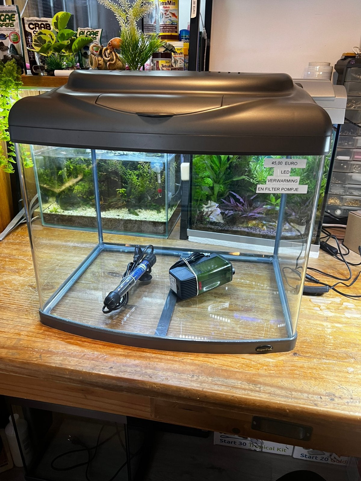 Aquarium 50 liter superfish, Dieren en Toebehoren, Ophalen, Zo goed als nieuw, Leeg aquarium