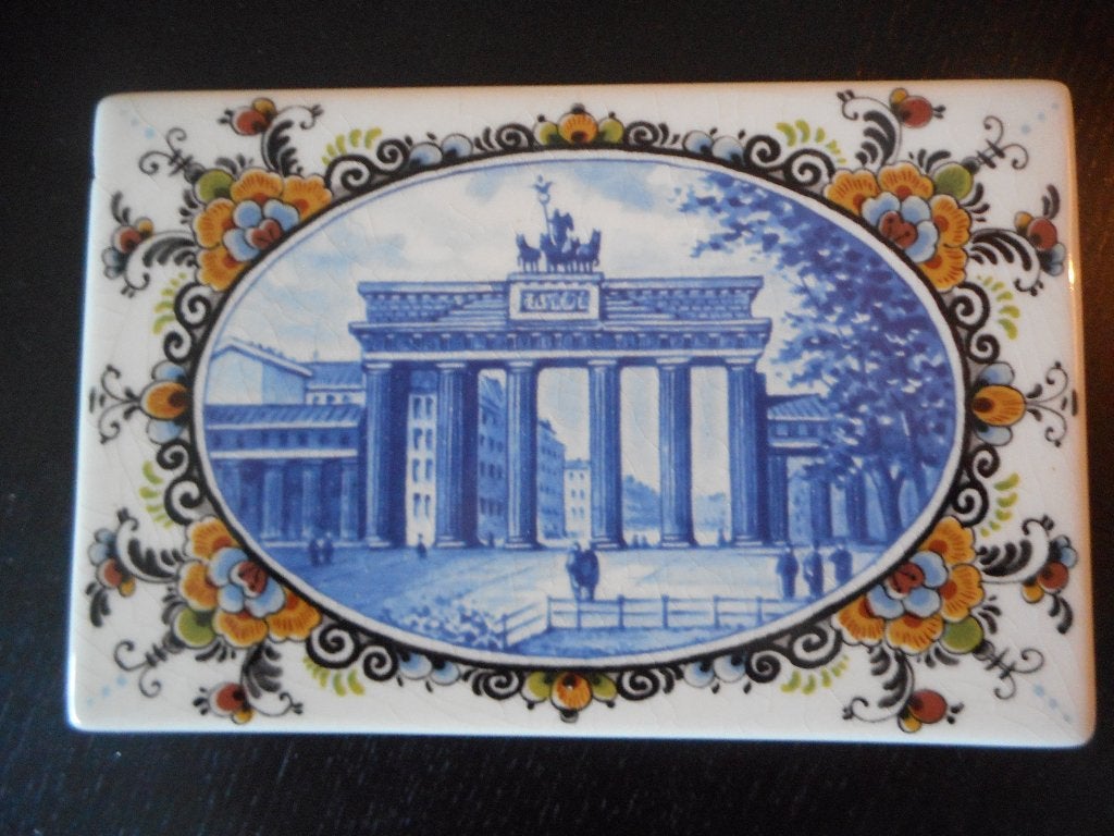 Delfts blauw doosje 200 jaar Brandenburger Tor, Ophalen