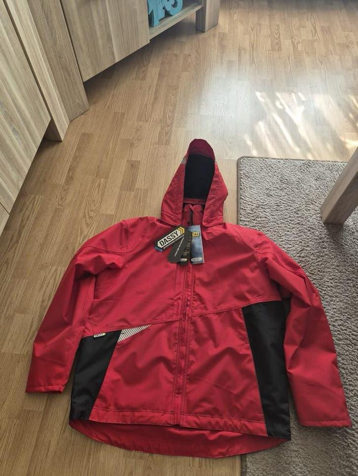 DASSY HYPER Nieuwe Wind & Waterdichte Jas (XXL) - Rood/Zwart, Ophalen, Nieuw, Heren, Jas