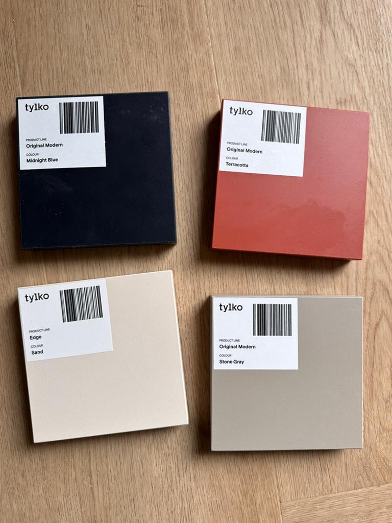 Tylko samples blauw oranje sand en grijs, Ophalen, Nieuw