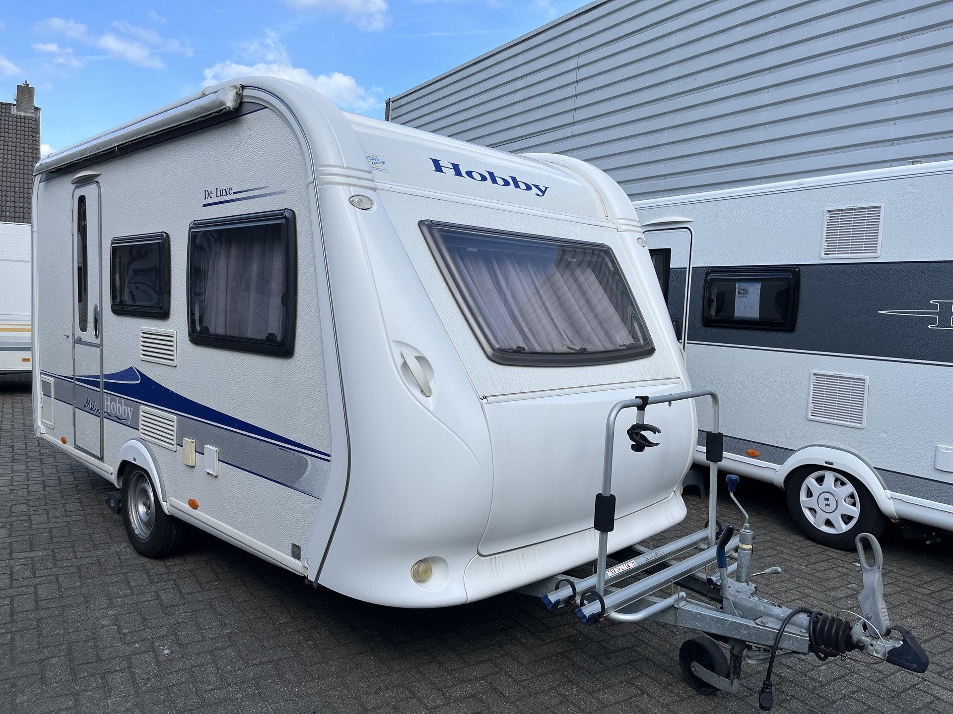 Hobby 400 SF de luxe met Mover (bj 2009), Caravans en Kamperen, Hobby, Bedrijf, 750 - 1000 kg, 4 tot 5 meter