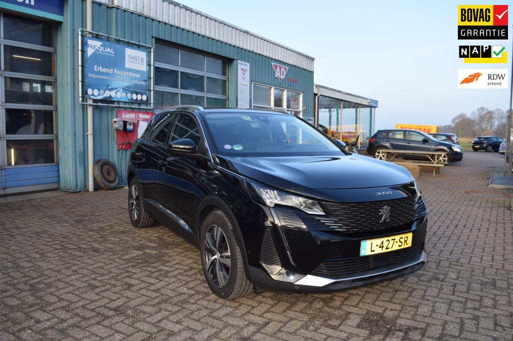 Peugeot 3008 1.6 HYbrid 225 Blue Lease Allure BOVAG GARANTIE, Auto's, Euro 6, 4 cilinders, 181 pk, Zwart