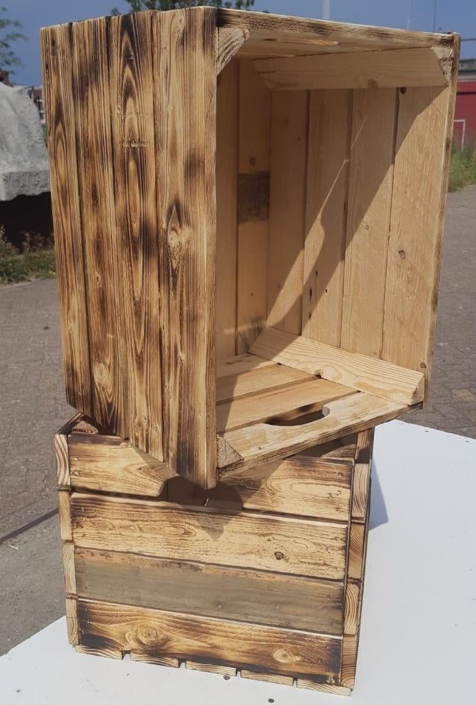 Opbergbox van pallethout, Minder dan 60 cm, Nieuw, Ophalen of Verzenden, Balkon