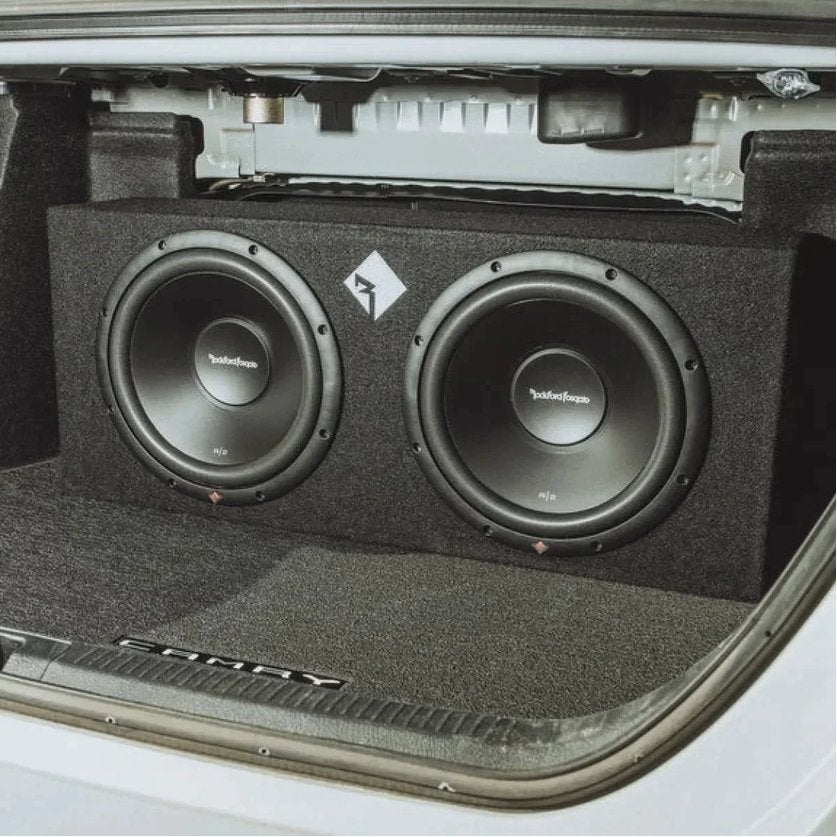 Rockford Fosgate R2-2x12 subwoofer 2 x 12 inch 1000W, Audio Design, Nieuw, Am Breilingsweg 3, 76709 Kronau, Duitsland, Ophalen of Verzenden