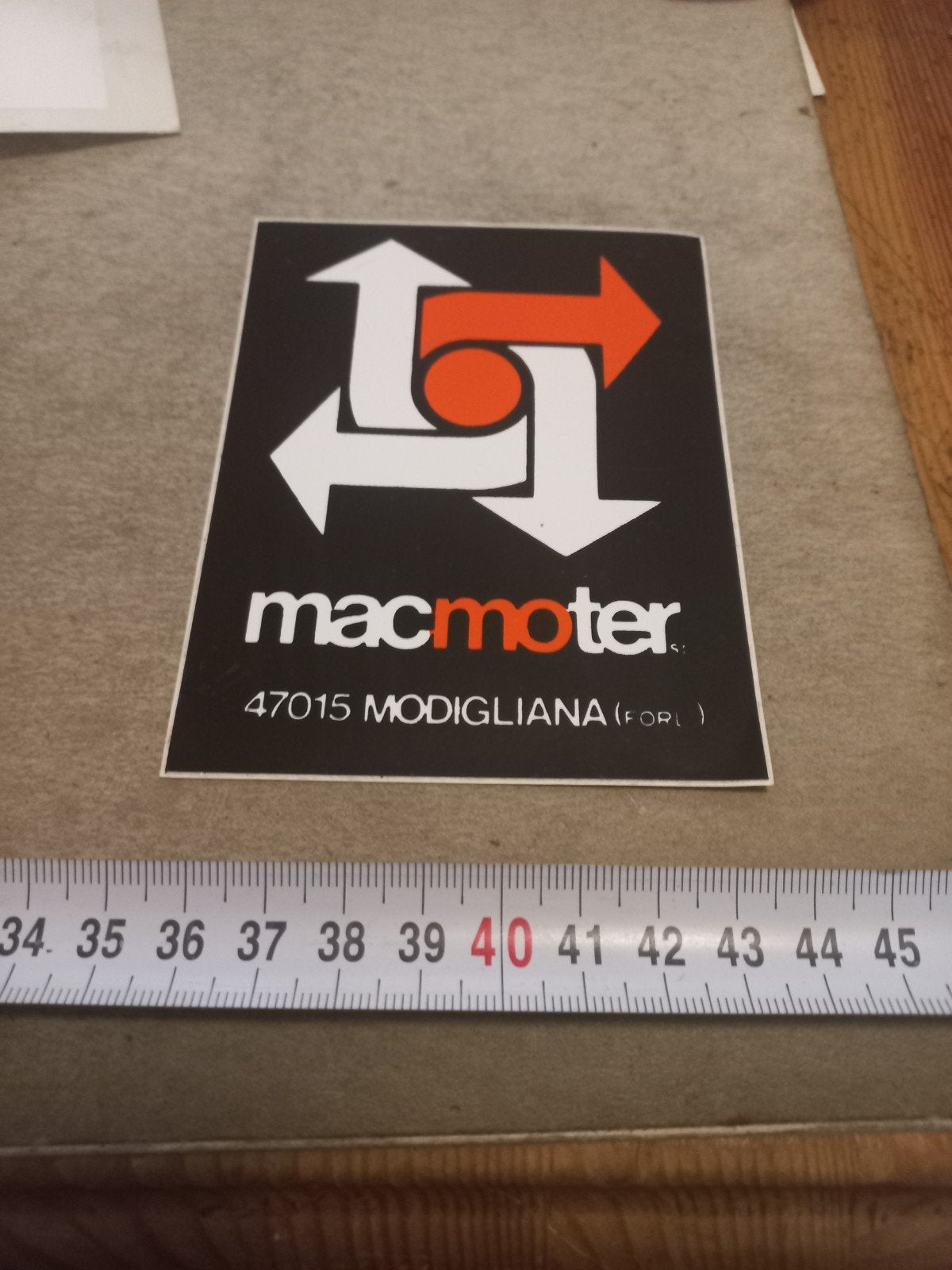 Macmoter Sticker - Modigliana (Forlì), Ophalen of Verzenden