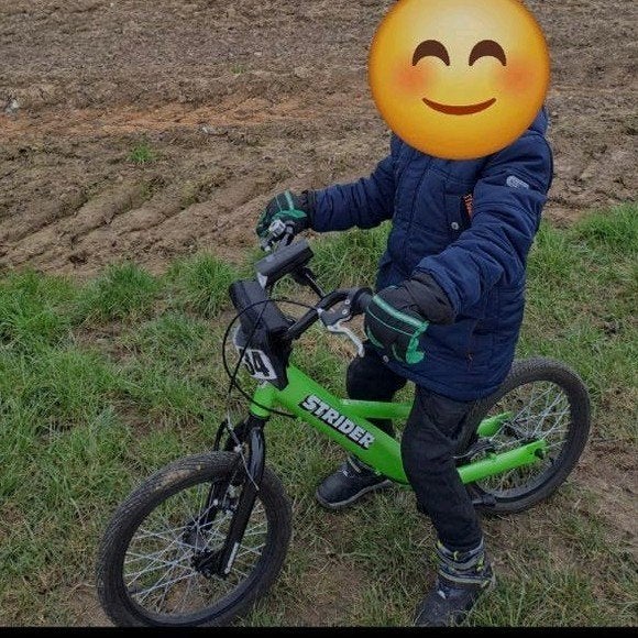 Strider loopfiets groen, Ophalen, Velgrem, Strider, 16 tot 20 inch